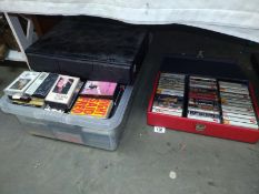 3 boxes of over 200 pre-record cassettes.
