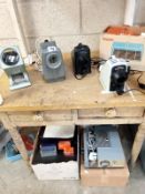 A good lot of vintage projectors and slides including Vistarama, Boots, K-Projector etc, some in