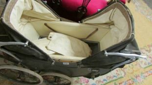 A Vintage Royale twin dolls pram for restoration. COLLECT ONLY.