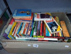 A good selection of children's annuals and books including Star Wars, Mash, Sweeney, football etc