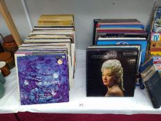 A collection of LP's mostly classical, ASD 269 white label