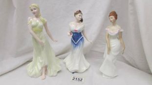 Three Royal Doulton figurines - Golden Wedding HN3754, Harmony Hn4610 and Linda Hn2738