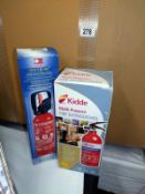 2 boxed Fire extinguishers