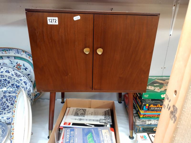 A vintage 1950/60's record cabinet COLLECT ONLY