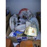 A quantity of china plates etc. COLLECT ONLY