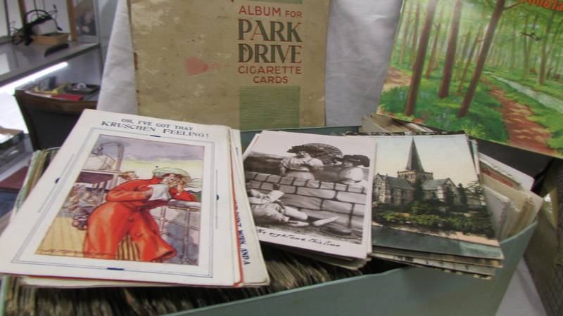 Two boxes of postcards including WW1 aerial photographs. - Image 2 of 3