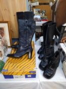 3 pairs of boots, size 7 including Lotus (boxed), Pod etc
