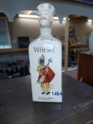 A novelty vintage pottery musical Scotsman whiskey decanter