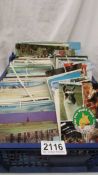 A large collection of mainly topographical postcards.