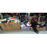 A comprehensive lot of children's toys including Star Wars & Pirate ship etc.