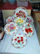 A Royal British Legion Poppy in Flanders field cabinet collectors plates by Bradex
