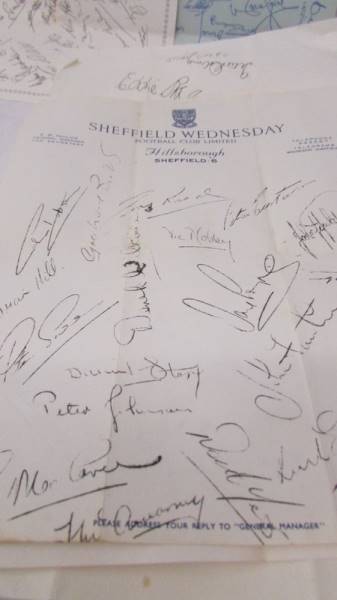 A collection of facsimile football team signatures. - Image 5 of 8