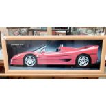 A large glazed picture of a Ferrari F50. Collect Only