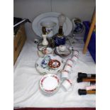 A quantity of china & lamps etc. COLLECT ONLY