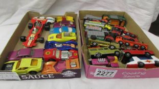 Two trays of Matchbox, mainly Superfast including Volkswagen, Ford, Land Rover etc.,