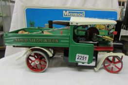 A boxed Mamod S.W.1 steam wagon.
