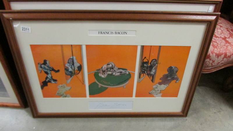 Francis Bacon (1909-1992) Triptych print (triple gatefold) 'Studies of the human body'