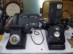 A good collection of vintage telephones