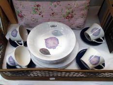 A 20 piece Portmeirion Dusk dinner set, 4 dishes, 4 cups & 4 saucers COLLECT ONLY