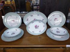 A bone china, Japan 81897R dinner set.