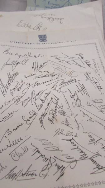 A collection of facsimile football team signatures. - Image 7 of 8