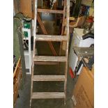 A wooden step ladder 5ft high, COLLECT ONLY.