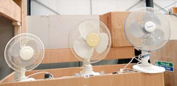 3 oscillating fans