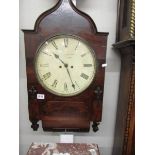 A mahogany wall clock, A/F COLLECT ONLY.