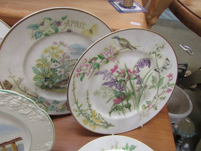 Six collector's months of the year plates (Jan-June) and a Forth Bridge plate. - Image 3 of 4