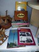 A quantity of old reference books on trains etc