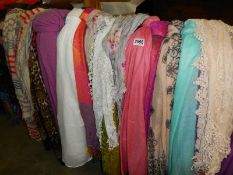 A good lot of silk and other scarves.