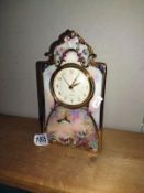 Bradford Exchange Garden Whispers Heirloom Porcelain Clock By Larry Martin