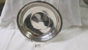 A Sterling silver dish, 23 cm diameter,