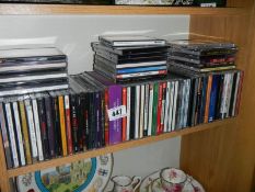 Approximately 70 CD's.