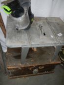 A saw bench and a small vacuum cleaner, COLLECT ONLY.