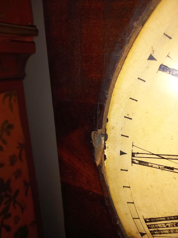 A mahogany wall clock, A/F COLLECT ONLY. - Image 4 of 11