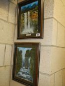 Two framed and glazed pictures of Fitzroy Falls, Australia, COLLECT ONLY.