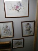 4 Framed and glazed Gordon King prints including 'My Fair Lady', largest 68 x 55cm, COLLECT ONLY.