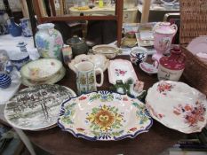 A mixed lot of ceramic dishes, jugs etc.,