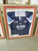 A signed Castleford Tigers R L shirt from RAF Waddington rugby club, COLLECT ONLY.