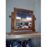 A pine dressing table mirror (collect only)