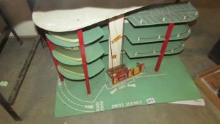 A 1960/70's large model garage/multi storey car park, 76.5 x 38 x 44 cm. COLLECT ONLY.