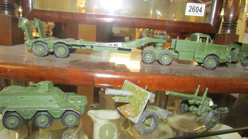 A boxed Dinky 651 centurion tank and other military vehicles. - Image 2 of 3