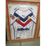 A 2007 A signed Great Britain Rugby League shirt, 3.0 test series victory against New Zealand.