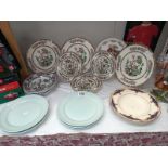 A quantity of plates including Alfred Meakin