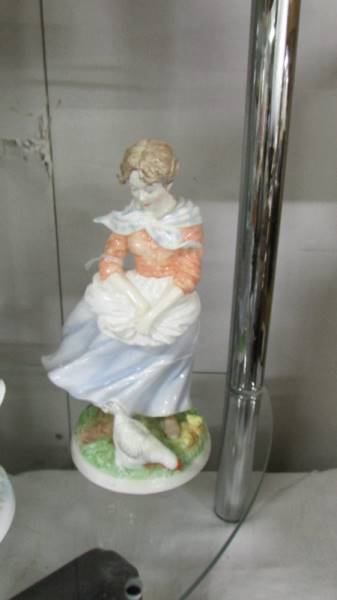 Two Royal Worcester Old Country Ways figures - A Farmer's Wife and The Milkmaid. - Image 2 of 3