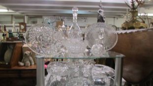 A good lot of cut glass vases, bowls etc., COLLECT ONLY.