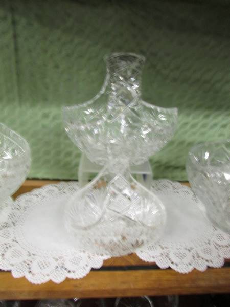 Four cut glass baskets, COLLECT ONLY. - Image 3 of 4