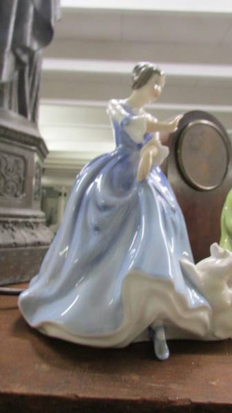 5 Royal Doulton figurines - Christman Morn, Sweet Seventeen, A Victorian lady, Buttercup & Lorraine. - Image 3 of 6