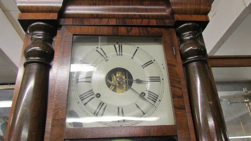 A 19th century wall clock, COLLECT ONLY. - Image 2 of 2